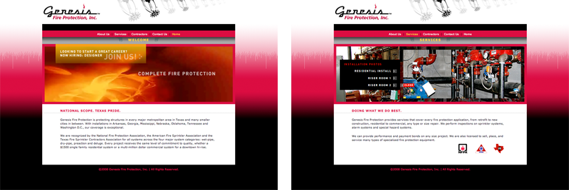 Genesis Fire Web Design